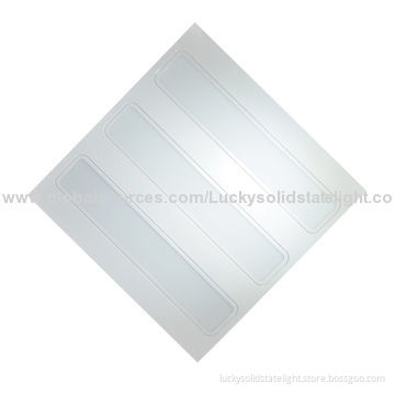 LED Grille Light, 32W Power, Milky White Cover, 90-264/90-305V AC Input Voltage, Sized 600*600mm